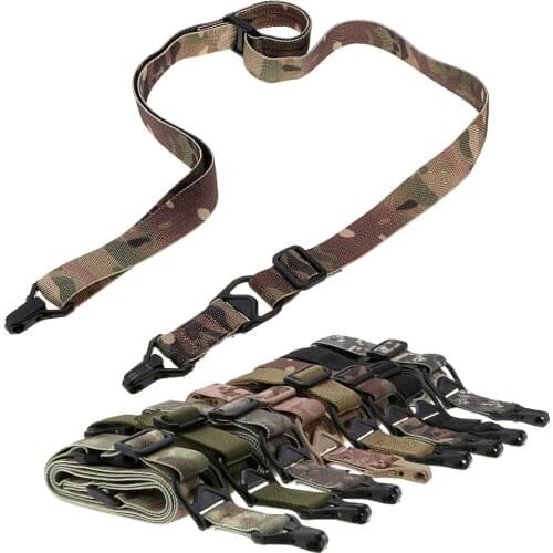 Mege Tactical 2 Points Rifle Sling Camo Adjustable Multi Mission Shotgun Combat Shoulder Strap Airsoft Paintball Gun Belt Rope