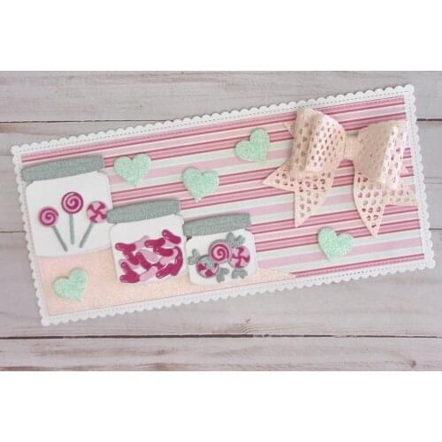 KLJUYP Candy jar Slimline Metal Cutting Dies Scrapbook Paper Craft Decoration dies scrapbooking