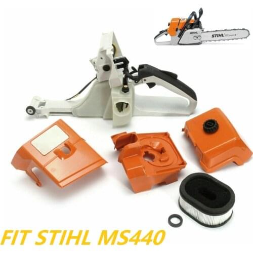 Rear Handle Fuel Tank Housing Overlay Assembly & Air Filter Top Cylinder Cover For STIHL MS440 MS 440 044 Chainsaw Rebuild Kit