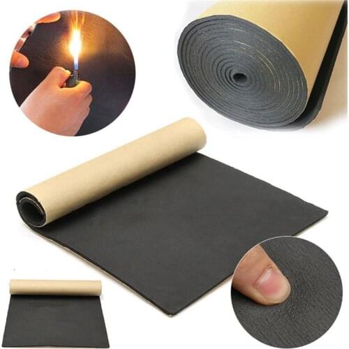 200*50cm 0.3/0.6/1cm Car Hood Engine Firewall Heat Mat Deadener Sound Noise Proof Insulation Deadening Sticker Auto Accessories