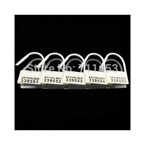 Disposable Plastic Locking Pieces Cards Blockade For Male Chastity Cock Cage Lock Fitting 5 Different Numbers Keyholder
