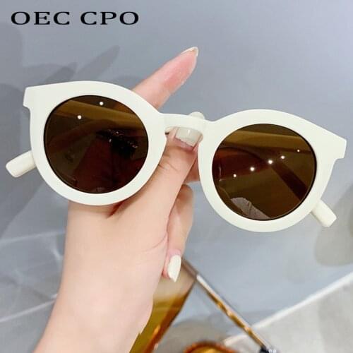 OEC CPO Vintage Round Sunglasses Women 2021 New Fashion Elegant Sun Glasses Female Men Punk Eyeglass oculo de sol Shades UV400