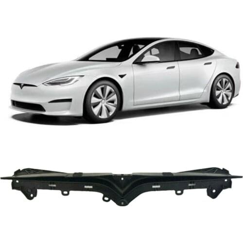 NEW For Tesla Model S 2016-2021 Front Bumper Grille Support Bar Trim 1062472-00-E Direct Replacement Black Grille 1062472-00-F