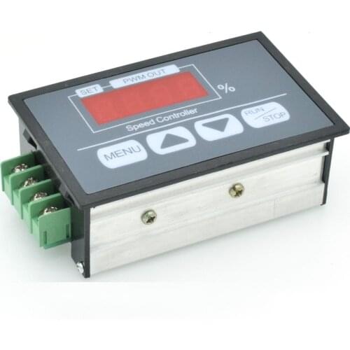 Digital display Panel 30A DC 6V~60V PWM Motor Speed Controller Slow start/stop revolving speed Time Adjustable