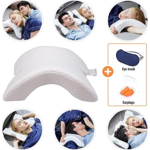 Memory Foam Bedding Pillow Anti-pressure Hand Pillow Neck Protection Slow Rebound Multifunction Pillow Home Silk Couple Pillow