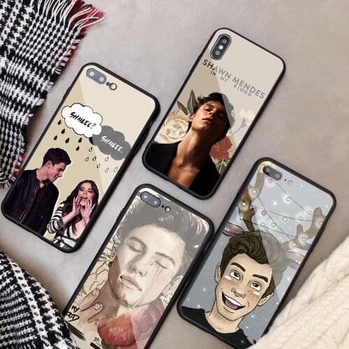 Pop singer Shawn Mendes Magcon 98 Tempered Glass Phone Case For iPhone 6 6plus 78 8plus 5 5S 5C SE For iPhone X XS XR XS Max