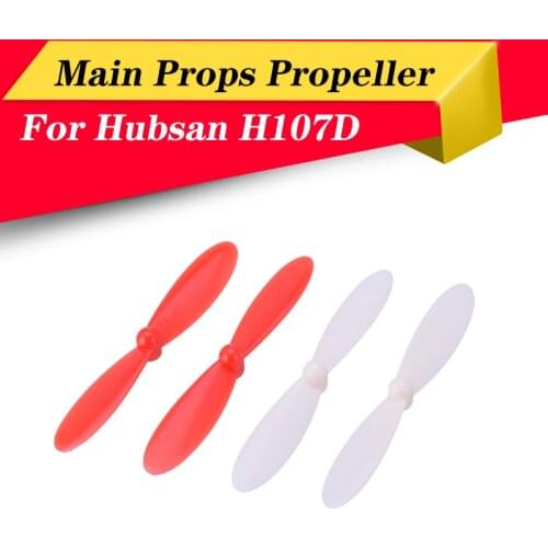 CW/CCW Propellers Spare Blade Main Props Propeller For Hubsan H107D RC Quadcopter 55mm Paddle Blade Drone Accessories