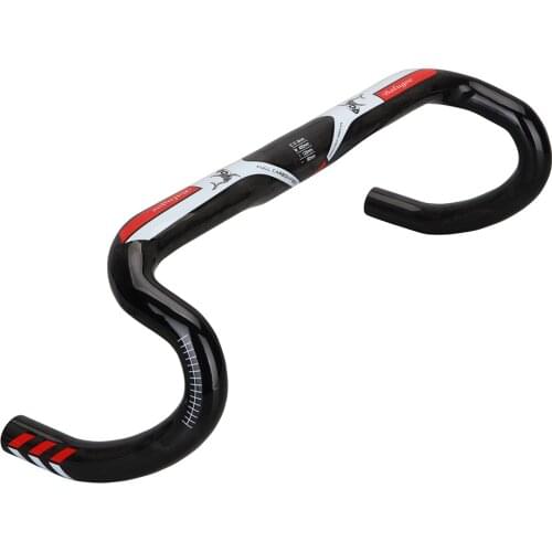 New Carbon Handlebar Bicycle Carbon fiber Racing Road handlebars Matt 31.8*400 420 440MM Bike bent bar External routing