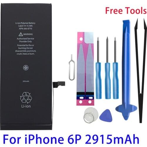 Runtianjin Replacement mobile phone battery for iPhone 6 Plus 6p 2915mAh High Capacity Bateries Free Tools