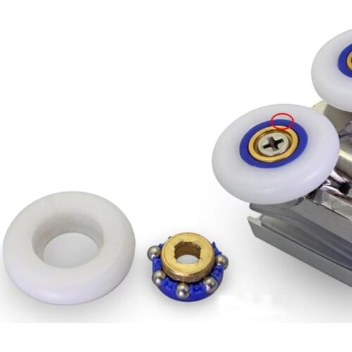 Shower room pulley bathroom door roller wheel up and down pulley copper sleeve bearing wheel diameter 26mm and 28mm, 10pcs/lot