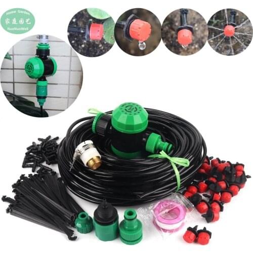 5~40M Drip Irrigation System Automatic Watering System Garden Irrigation Timer Controller Micro Drip Watering Kits Easy Use