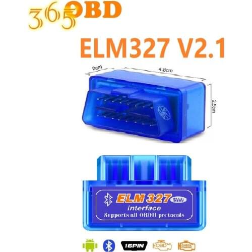 50PCS V2.1 ELM 327 Bluetooth Auto Scanner OBD2 Car ELM327 V2.1 elm 327 Tester Diagnostic Tool for Android Windows Symbian