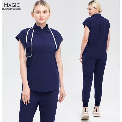 Dental Clinic Supplies Hospital Scrub Suit Scrubs Uniform Pet Grooming Medical Nurse Uniform Shirt+pants Health Nursing Workwear
