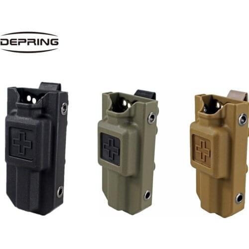 Tourniquet Pouch Carrier Storage Box Bag Molle Military Magazine Pouch Stop Bleeding Fast Hemostasis Belt Outdoor for Hunting