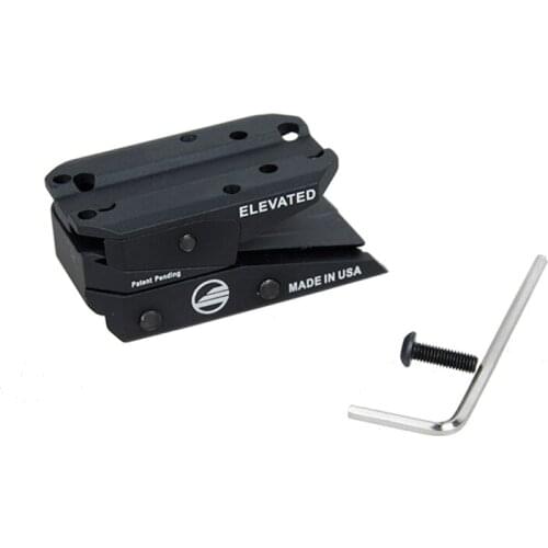 Outdoor Tactical RMR T1 Alloy Base Bracket Hunting Holographic Sight 22mm Slot Adjustable Height TMC3449