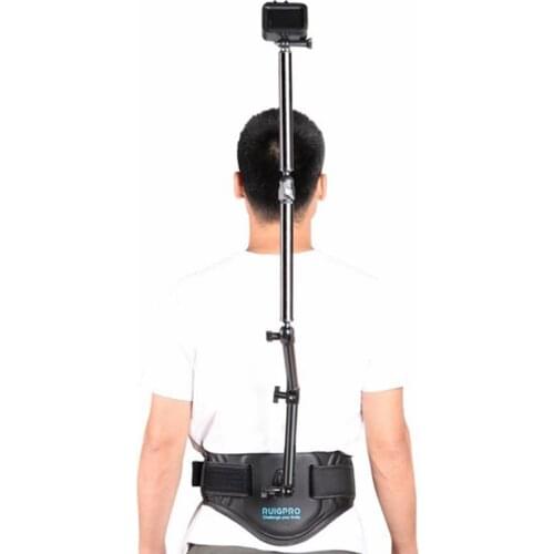 Belt Waist Accessories Extended Wear Selfie Stick Universal Rotating Arm Back Bar For GoPro Hero 9 8 7 6 5 Max Insta360 ONE R X2