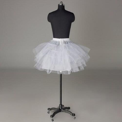 2021 Lolita Tutu Short Skirt Girls Sweet Skirts White Black One Size Maid Wear Wedding Skirts Faldas Mujer Moda