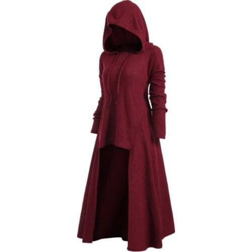 Casual Rib Knit Long Hooded Robe Coat Women Autumn 2021 Solid Plus Size Elastic Front Short Back Long Lady Cloak Loose Outwear