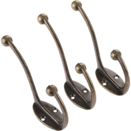 1pc Vintage Antique Metal Wall Door Hanger Hook For Hat Coat Clothes Towel Robe Vintage Hanger Hooks For Hat Coat With Screws