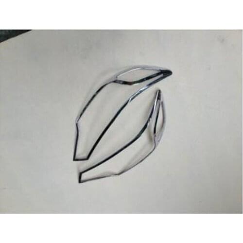 Brand New For Honda Fit 2014 2PCS High Quality ABS Chrome Car Front Lampshade Cover Trim Car Styling Accessories
