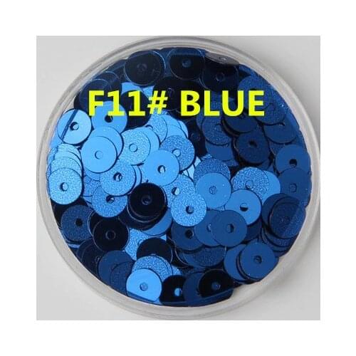 60g/lot 6mm Flat Round Sequins For Craft 6mm Flat Sequins DIY Accessories Blue Confetti Spangles