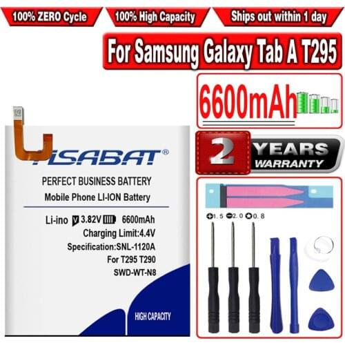 HSABAT 6600mAh SWD-WT-N8 Tablet Battery for Samsung Galaxy Tab A T295 T290