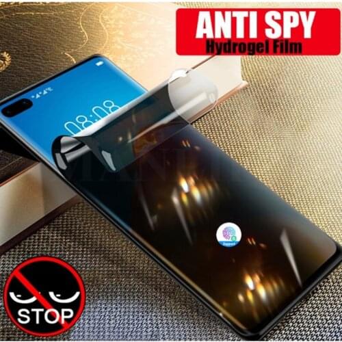 Anti Hydrogel Film For Huawei P40 P30 Pro P20 Privacy Anti-Peep Screen Protector For Huawei Mate 20 20X 30 Pro 9 Pro Film