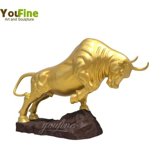 Bronze Bull Sculpture Bronze Bull Statue Bronze Wall Street Bull Sculpture For Home Office Decor Ornament Modern Art Crafts