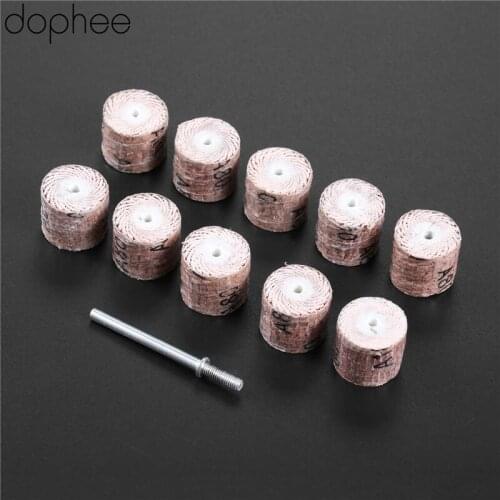 Dophee 10Pcs Dremel Accessories 80-Grit Sanding Flap Wheel Sander Sanding Disc Grinding Flap Disc Grinder Rotary Tools 15*13*3mm