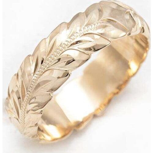 Creative Tree Leaf Rings For Women Men Vintage Fashion Gold/Rose Gold/Silver Color Ring Female Geometric Engagement Jewelry Gift
