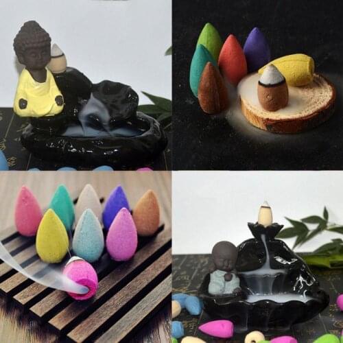 Hot Sale 50pcs Creative Home Decor Backflow Stick Incense Burner Ceramic Censer Home Decoration Use In Home Teahouse