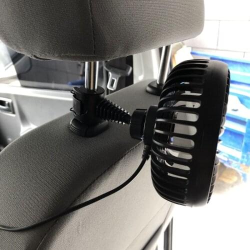 LX9B Universal 5 inch Car Back Seat Headrest Three Speed 5V USB Fan With Switch Air Cooling Fan for Home Travel Car