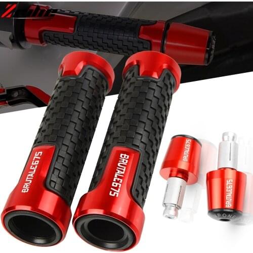 Motorcycles Accessories 22MM Handlebar Hand Grips Handle Bar Ends Cap Plug FOR MV AGUSTA BRUTALE 675 BRutale675 2014 2015 2016