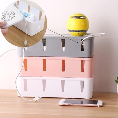 Cable Storage Box Power Strip Wire Case Charger Socket Closet Organizer Network Line Storage Case Charger Wire Management