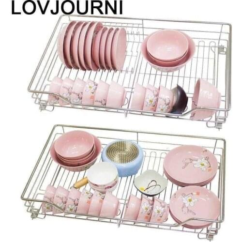 For Rangement Cuisine Cucina Organizer Keuken Stainless Steel Cocina Cozinha Rack Kitchen Cabinet Cestas Para Organizar Basket