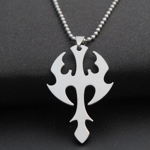 10 Stainless steel arrow dart ax charm pendant necklace weapon sea god trident lucky super hero sword dart necklace jewelry