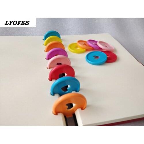 50/100 Pcs Heart Binding Rings Loose Leaf Binder Discs for Notebook 24mm Diy Happy Planner Disc Mushroom Binders Office Supplies