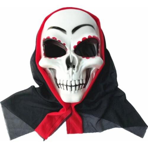Plastic Skull Mask Halloween Cosplay Accessories Vampire Masks Scary Devil Monster Ghost Props