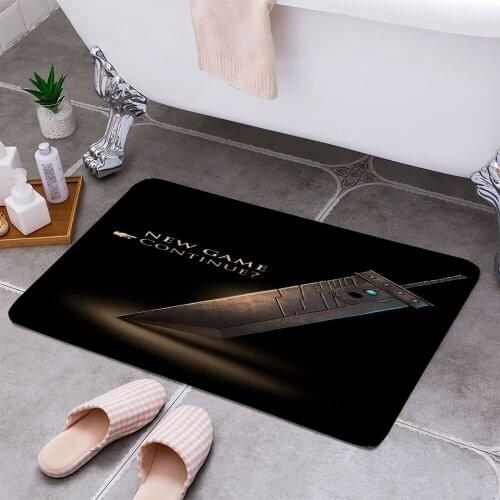Final Fantasy VII New Game 3D Print Doormats Rectangle Non-Slip DoorMat Bedroom Kitchen Entrance Print Door rugs Dropshipping