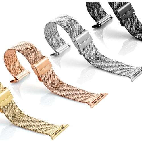38/40/42/44mm Milanese Apple Watch Band Stainless Steel Strap Bracelet for iWatch Series 1 2 3 4 5