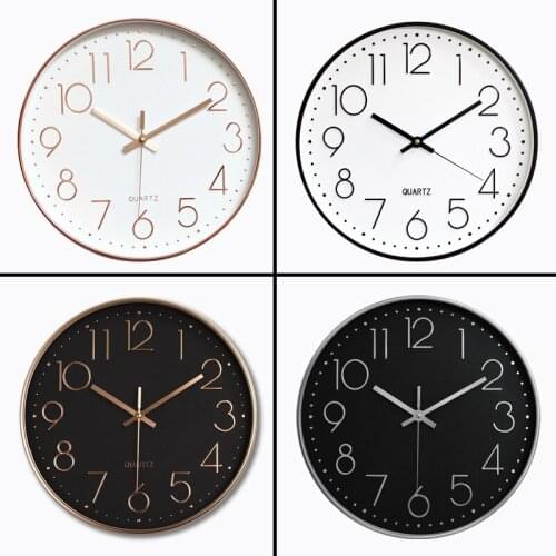 Nordic Macaron Silent Wall Clock Living Room Luxury Simple Wall Watch Digital Kitchen Reloj De Pared Home Decorations 50ZB50