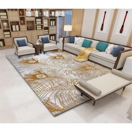 Modern Light Luxury Living Room Carpet Nordic Bedroom Large Carpet Study Bianket Coffee Table Floor Mat Anti-Slip Bedside Rug