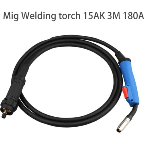 Co2 MIG welding torche 15AK 3M MAG welding torch 180A 3M 10ft 12ft MIG gun air cooled Euro Style MB 15AK Co2 MIG Torch