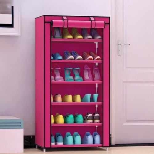 9.8mm Tube Thickened Non-woven Dust-proof Seven-layer Shoe Cabinet Creative Combination Cabinet Storage Shoe Rack