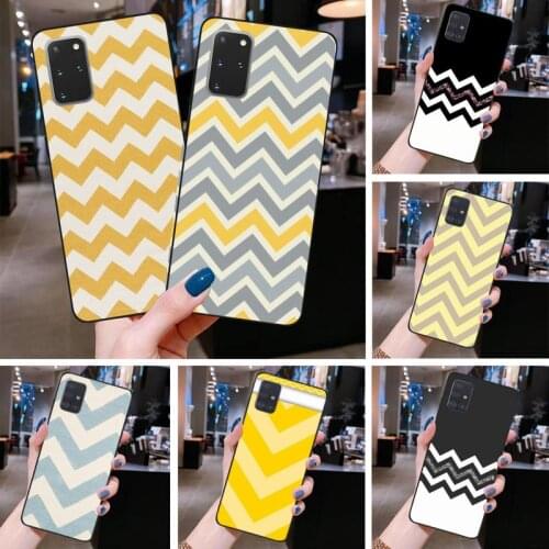 Yellow-Zigzags-streak-Sweet-Life Phone Case For Samsung Galaxy S21 Plus Ultra S20 FE M11 S8 S9 plus S10 5G lite 2020