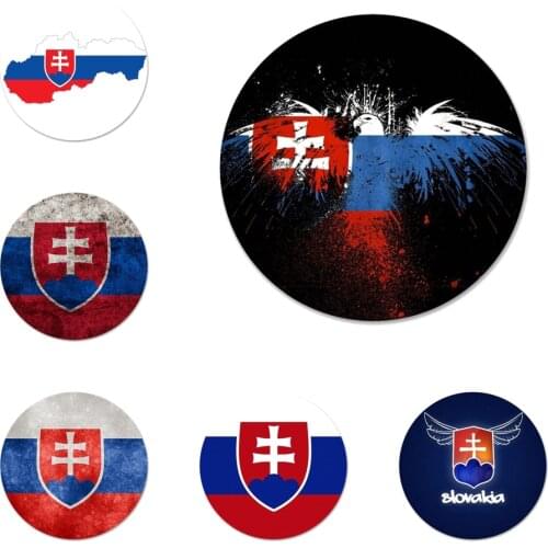Slovak Slovakia flag Badge Brooch Pin Accessories For Clothes Backpack Decoration gift