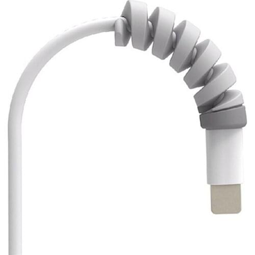 1/6/10pcs/set Cable protector Bobbin winder Data Line Case Rope Protection Spring twine For iPhone Android USB Earphone Cover