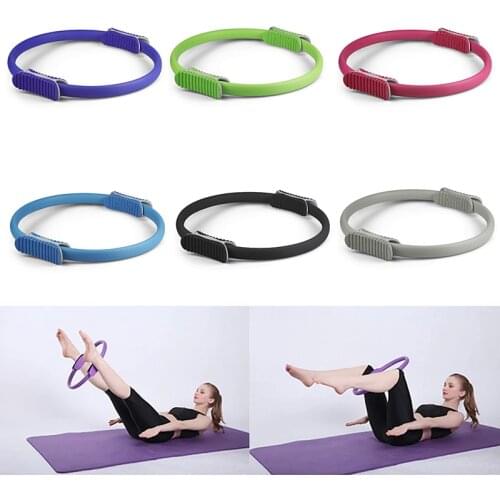 1Pc Home Bodybuilding Yoga Hoop Gym Sports Training Pilates Resistance Circle Ring Workout Equipment