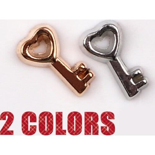 20Pcs/lot Key Floating Charms Hand-made DIY for Glass Lockets