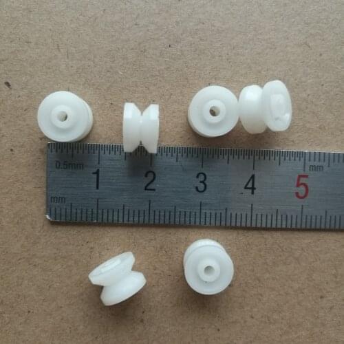 6PCS Thick-edged motor wheel 9mm*6.5mm*2mm for cassette deck audio pressure player belt pressure pulley